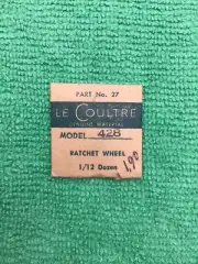 Jaeger LeCoultre Ratchet Wheel Cal. 428 Part 415 27, NOS