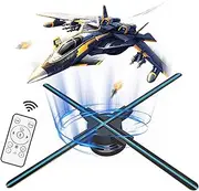 3D Hologram Fan, 26 Inch 2000*1536PX Hi-Resolution 768 HD LED Beads Holographic Fan, Holographic Video Advertising Projector Support APP+Bluetooth Audio+WIFI (65CM)