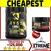 RYSE GODZILLA PRE WORKOUT 40 SRVS BLACKBERRY LEMONAD //PRE WORK-OUT ENERGY PUMP@