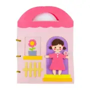 Girl Favorite Story Book with Cloth Design Crinkle Paper Made Cloth Book