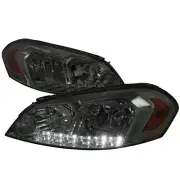 For 06-13 Chevy Impala Monte Carlo Smoked Headlights DRL Strip Replacement Lamps (for: Chevrolet)
