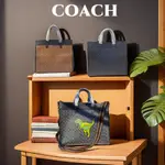 COACH OLD FLOWER LOGO FIELD 手提包 40 碼手提包單肩斜挎手提包 C7674 CF077