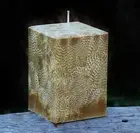230hr CLOVES ORANGE & CEDAR LEAF Triple Scented MASCULINE Square CANDLE Gifts