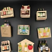 在飛比找樂天市場購物網優惠-迷你冰箱貼創意紅酒擺件歐式可愛磁貼立體拍攝道具酒瓶架裝飾磁貼