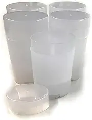 DMtse Deodorant Containers, New & Empty; Pack of 5
