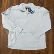 NWT Kenneth Cole Pullover Windbreaker Jacket Blue Men’s Size XL $145