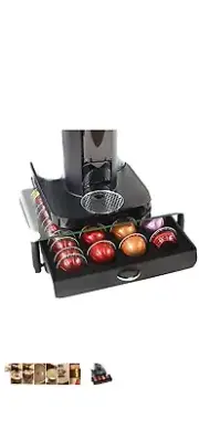 Deco Bros Glass Nespresso Vertuoline K Cup Holder 20 Cups Drawer