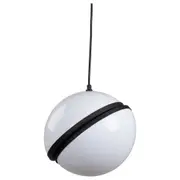 Solee Medium Pendant Light, White & Matt Black White & Matte Black Acrylic &