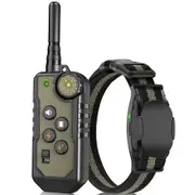 Dog Training Collar with 4 Training Modes Waterproof Shock Collars with Remote Rechargeable Electric Training Collar for Medium Large Dogs