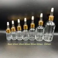 在飛比找蝦皮購物優惠-5ml-100ml透明玻璃 安瓶  軟式喇叭頭滴瓶 分裝瓶 