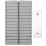 Wall Mounted Time Cards Rack Office Attendance Cards Holder Retractable Cards Holder