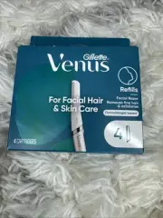 Gillette Venus Facial Hair & Skin Care Razor Refills 4 Cartridges