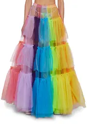 [Club Exx] Technicolor Princess Maxi Skirt
