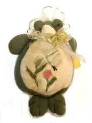 Melissa Ann Plush Frog Figurine 4.5 Inches