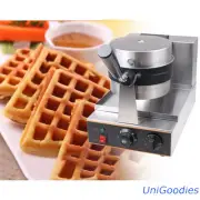 Waffle Machine Maker Rotating Round 4 Slices Belgian Coffee Shop Restaurant
