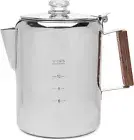 America’s Favorite 12-Cup Camping Percolator Coffee Pot - No Plastic or Aluminum