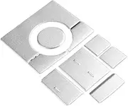 ATATNK Car Interior Trim Center Console Terrain Mode Button Sticker Silver Metal Compatible for Land Rover Range Rover Sport 2014-2016