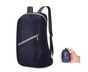 Lightweight Hiking Backpack Water Resistant Nylon Daypack Folded Backpack - Deep Blue