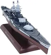 1:1000 Scale French Battleship Richelieu Model Alloy Battle Ship Nautical Boat Miniature Model Toys for Girls & Boys