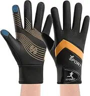 [Generic] Cycling Warm Mittens - 1 Pair Warm Winter Mitts Touch Control for Cycling | Waterproof Mitts Windproof Sport Wear Non-Slip for Women for Hiking, Working