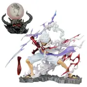 One Piece Luffy Figure Nika Luffy Gear 5th Sun God GK Model Gift 25cm Light Up