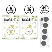 Bridal Shower Scratch Off Game Card Set Girl Boys Birthday Wedding Card