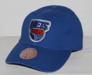 Mitchell & Ness Dad Hat Fit Strapback Cap NEW JERSEY BROOKLYN NETS Blue *5P