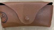 Ray-Ban Case brown Sunglasses Case with cleaning cloth small size