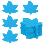4 Inch Carpet Spot Markers, 24Pcs Leaf Shape Floor Dots, Light Blue