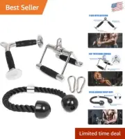 Heavy-Duty Triceps Pull Down Attachment: Versatile Cable Machine Accessory