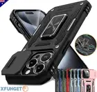 For iPhone 16 16e 15 14 13 12 11 Pro Max Plus Case Armor Shockproof Ring Cover