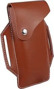 OSOLADY Outdoor Waist Bag Multifunctional Lost Storage Pouch for Adults Durable PU Lightweight Design for Running Riding and Walking Brown