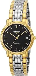 [Longines] L4.821.2.52.7 Men's Casual Watch, Silver x Gold, Black