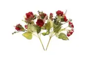 Artificial Peony Flowers Vintage Fake Flowers Silk Mini Plastic 2 Wine Red
