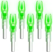 6PCS LED Lighted Nocks for Arrows, .244"/6.2Mm inside Diameter