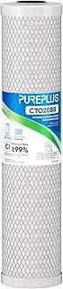 PUREPLUS 5 Micron 20" x 4.5" Whole House Coconut Shell Activated Carbon Water Filter Replacement Cartridge, Compatible with FC25B, EPM-20BB, CB-BB-20, 155783-43, 1 Pack
