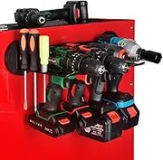 MUTUACTOR Power Tool Organizers and Storage Drill Tools Holder Magnetic Mount,Heavy Duty Magnetic Tool Holder,Utility Storage Rack for Garage,Warehouse,Clearance,Hand Tools,Workshop,Shed