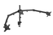 Brateck Triple Screens Economical Double Joint Articulating Steel Monitor