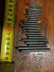 23x Assorted Carbide milling cutters & boring bars, 6mm 5mm 4mm 3mm OD shank