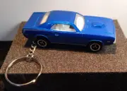 2017 Matchbox ‘70 Plymouth Cuda Blue 1:64 Custom Keychain