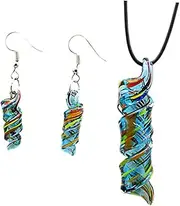 [VALICLUD] Necklace Earring Set Trendy Earrings Women's Earrings Woman Necklace Blue Glass