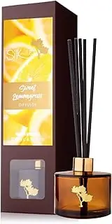 Silk Oil of Morocco Sweet Lemongrass Amber Reed Diffuser 200 ml, Brown Box