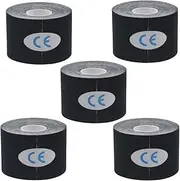 Black Self-Adhesive Bandage, Elastic Adhesive Bandage Wrapped with, Suitable for Wrists, Ankles, Knees