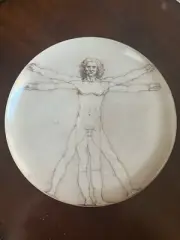 Vintage Goebel Artis Orbis Leonardo da Vinci Vitruvian Man Lidded Pot New In Box