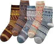 [Generic] Thigh Highs with Garter Belt 5 Pairs Of Wool Socks Vintage Winter Warm Wool Socks Soft And Comfortable Socks Mens Thick Knit Boot Socks Thigh High Garter Belt