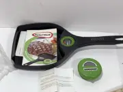Perfect Steak System Grill Pan Skillet W/Thermometer + Timer Square + Recipes