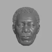 Morgan Freeman Lucius Fox Wayne Enterprises custom head for DC action figures