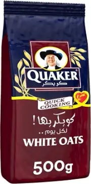 Quaker Quick Cooking Oats, Alufoil 500g free shipping world wide