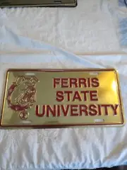 Michigan FERRIS STATE UNIVERSITY BULLDOGS License Plate College Brutus Bulldog