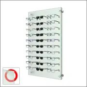 Wall mount Acrylic Optical Frame Display with Hardware - In Glass Look (30F)